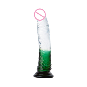 Dildo en gel souple réaliste de 8 pouces, transparent, avec <span class=keywords><strong>ventouse</strong></span> puissante, pour femmes, hommes, gays, jouets sexuels pour adultes. - Product Image 2