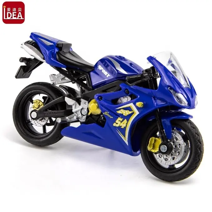 Toptan ucuz fiyat 1/18 diecast metal motosiklet oyuncaklar çocuklar için