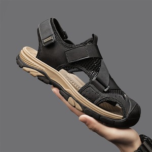 Sandales décontractées respirantes pour hommes 2026 |   Chaussures de plage artisanales à bout fermé et ajourées pour sports de plein air - Product Image 3