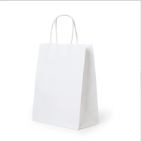 Sac à fond carré personnalisé en plusieurs couleurs, sac en papier kraft biodégradable fait à la main