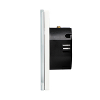 Interrupteur intelligent WiFi Bingoelec EU 1 voie avec panneau tactile en verre, contrôle à distance par application (avec ou sans neutre) pour usage domestique