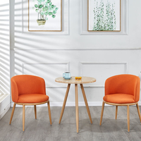 Chaise de salle à manger portable en velours capitonnée moderne pour la maison et les restaurants