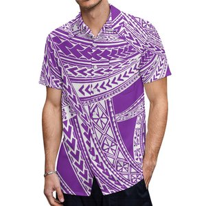 Custom Logo Pacific Island Art Design Aloha <strong>Men</strong> <strong>Shirts</strong> Hawaiian Style Big Size Polynesian Summer <strong>Short</strong> <strong>Sleeve</strong> <strong>Men's</strong> Casual <strong>Shirt</strong> - Product Image 3