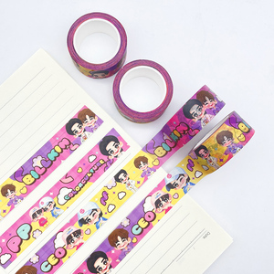 Manufacturer Custom Full Colored Print Journaling Daily Decoration Adhesive Paper Masking Tapes Foil Washi Tapes For Planner