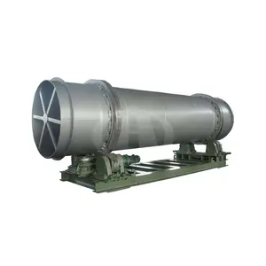 Raw Coconut Shell Poultry Feces Rolling Rotary Drum Dryer