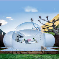 Vente chaude Camping Tente Maison En Plein Air Igloo Bulle Tente Gonflable Dôme Clair Bulle Tente Maison Pour Le Camping