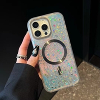 2025 nouveau Design pochette de téléphone portable magnétique sans fil charge clair Transparent coque de téléphone pour iPhone acrylique luxe couverture arrière