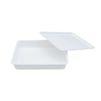 Conteneur de Stockage Empilable pour Boulangerie avec Couvercle Caisse de Transport Rectangulaire Bac à Pâton Plastique Boîte de Levée de Pâte à Pizza