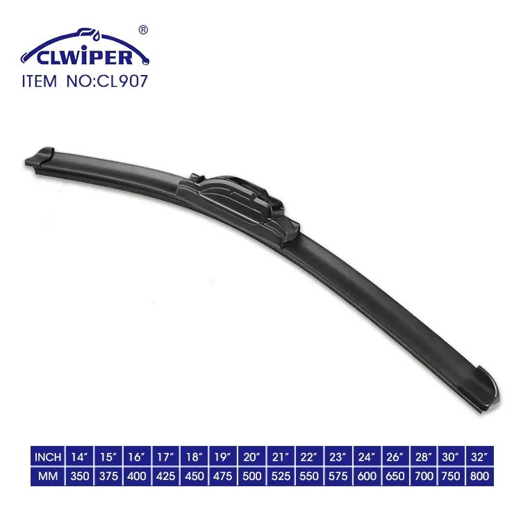 CLWIPER Multifunctional Frameless बारिश कार की खिड़की वाइपर ब्लेड के साथ सभी आकार विंडस्क्रीन Wipers