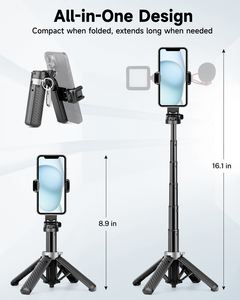 Tripod Desktop lipat Mini, dudukan ponsel dengan pemegang ponsel, <span class=keywords><strong>Kit</strong></span> penjualan laris - Product Image 3