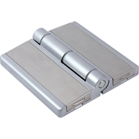 Charnière à soufflet robuste en alliage de zinc 180° résistant à la corrosion, finition chrome perlé, ambidextre, pour fours et armoires industriels extérieurs