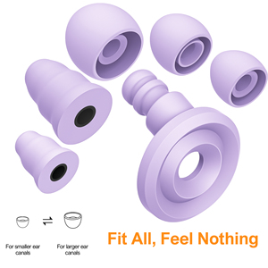 Tapones para los Oídos con Filtro de 5 Tamaños, Reducción de Ruido, Protección Auditiva, Insonorización, Tapones para los Oídos para Motocicleta, Puntas de Espuma con Memoria, Tapones de Espuma para los Oídos - Product Image 3