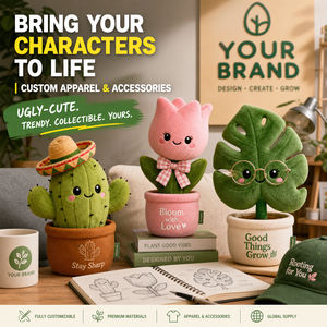 Jouets en peluche personnalisés OEM ODM : Succulentes, <span class=keywords><strong>Cactus</strong></span>, Tulipes, Monstera – Commande en gros de peluches personnalisées de haute qualité - Product Image 5
