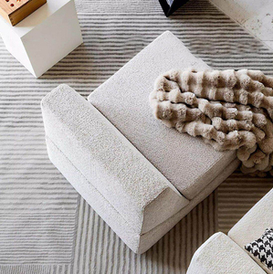 Fauteuil inclinable modulaire en tissu avec mousse compressée <span class=keywords><strong>sous</strong></span> <span class=keywords><strong>vide</strong></span>, canapé sectionnel pliable individuel pour salon - Product Image 4