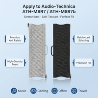 Housse de protection en tissu tricoté pour casque Audio-Technica ATH-MSR7