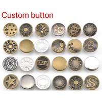 Kancing Tekan Logam Berkualitas Tinggi Lihui Hardware, Logo Kustom Model Shank, Ramah Lingkungan, Bebas Timbal, Pelapisan untuk Kancing Jeans Denim