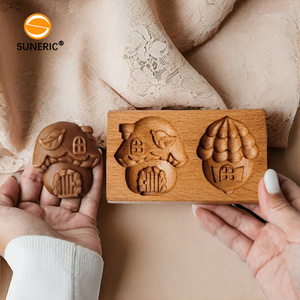 Stampi in Legno per <span class=keywords><strong>Biscotti</strong></span>, Tagliabiscotti a Forma di Fiocco di Neve, Stampo per Pasticceria e Torte - Product Image 2