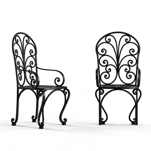Wholesale Classic Design Metal Wrought Iron <b>Table</b> <b>Chair</b> <b>Garden</b> Set Use In Balcony Courtyard Coffee Dining Restaurants - Product Image 1