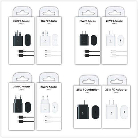 PD25W/PD45W Original Super Fast PD 3.0 5V/3A USB Type-C Wall Charger for for Note 10/20/S20/S21/S22