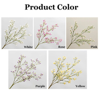 Fleur artificielle de gypsophile blanche de haute qualité, 70 cm, toucher réel, pour décoration de mariage, maison, salon, table, vente en gros
