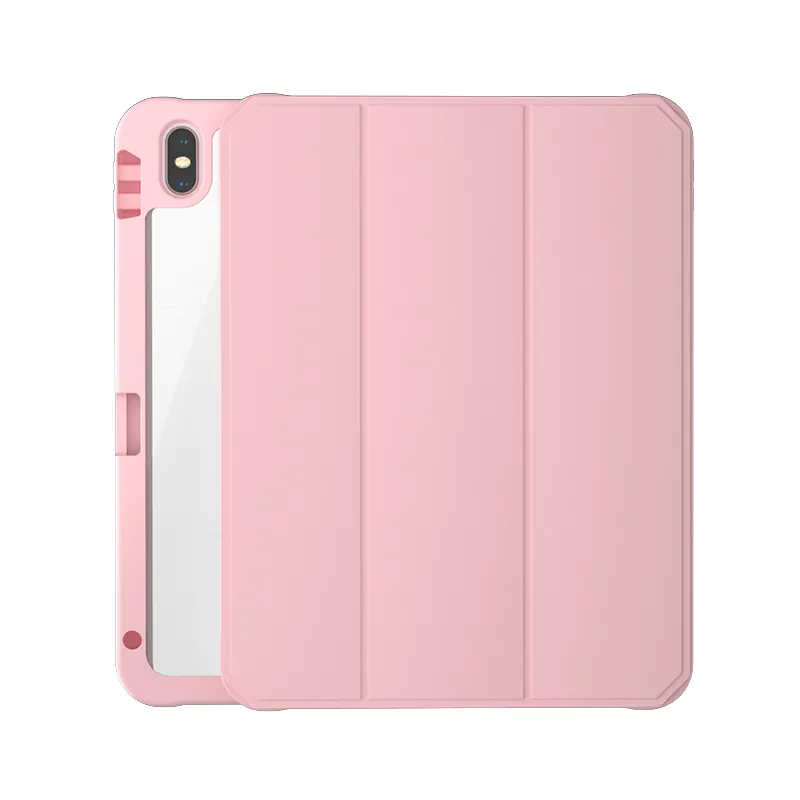 The latest version Tri Fold Soft TPU with Pencil case for iPad 10th generation 10.9 inch