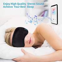 Bandeau musical avec écouteurs sans fil Bluetooth 5.0 et masque de sommeil pour le sport, les voyages et la maison