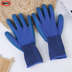 Servicio personalizado Dedos completos Guantes de mano resistentes al desgaste de goma sumergida azul Guantes DE TRABAJO protectores antideslizantes a prueba de aceite - Product Image 2