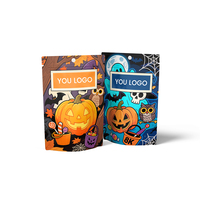 Sacs en Mylar avec feuille holographique, pochettes d'emballage refermables avec zip-lock, sacs durables OEM de haute qualité pour collations, café et thé