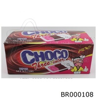 BESTAR Grosir 10 Gram Cokelat Rasa Susu 3 Warna 3 Rasa Dengan Saus Selai Krim OEM Kustom Tucream Krim Kembang Gula