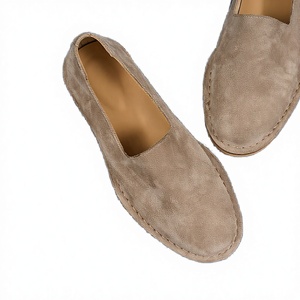 Zapatos Casuales de Gamuza Vacuna Italiana para Hombre, Mocasines de Terciopelo de Marca, Alta Calidad, Duraderos, Transpirables, Antideslizantes y Ligeros - Product Image 1