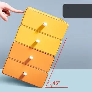 Nhà văn phòng mới đa lớp hoàn thiện hộp Stackable nhựa máy tính để bàn ngăn kéo đồ lặt vặt hộp lưu trữ