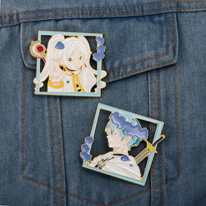 2 Styles Broches et Badges DIY en Métal pour Artisanat, <span class=keywords><strong>Frieren</strong></span> Beyond Journey's End Fern, Bijoux en Alliage, Broche Anime - Product Image 6