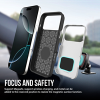 Coque de protection robuste antichoc 2-en-1 en TPU et PC pour iPhone 17 Pro Max, 17 Air, 16E, 13, 12, 18 Pro Max, 14, 15 Plus