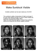 Caméra UV portable pour la protection solaire du visage et la détection des imperfections sur iPhone, test de maquillage et de crème solaire, UVLOOK Mini visible