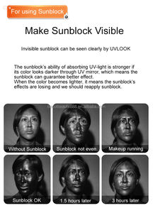 Caméra UV portable pour la protection solaire du visage et pour <span class=keywords><strong>le</strong></span> retrait de détection d'iPhone Test de crème solaire de maquillage Visible UVLOOK Mini - Product Image 3