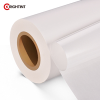 Etiqueta de Película PET Blanca Impermeable de una Cara con Adhesivo Acrílico Sensible a la Presión, Compatible con Impresión de Inyección de Tinta, 0.02mm