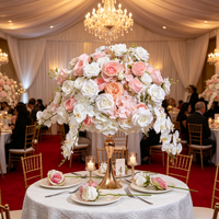 Nouvelle boule de fleurs artificielles papillon, orchidée, hortensia, rose pour décoration de mariage