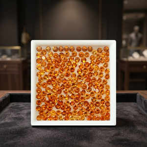 Piedra Preciosa Natural Suelta, Granate Rojo, Corte Brillante 4*6mm, Color Play, Rajasthan, Certificado por Terceros, Sin Tratamientos, Marca A R Creation - Product Image 3