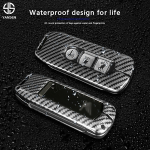 เคสกุญแจคาร์บอนไฟเบอร์สำหรับ Honda Forza <span class=keywords><strong>250</strong></span> 350 X-ADV 750 SH150i Super Cup SH300 150 PCX 125 SH125 พร้อมพวงกุญแจ - Product Image 6