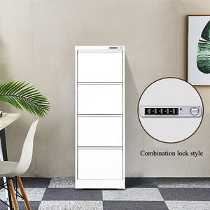 Modern tasarım ofis Metal çekmece sürgülü dikey veri dosya dolabı ev okul atölyesi ve otel kullanımı için kilit ile - Product Image 5