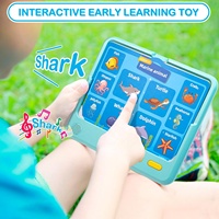 Tablette éducative pour enfants, alimentée par piles AAA, apprentissage précoce de l'anglais, dessin animé lumineux, plastique ABS, pour enfants d'âge préscolaire