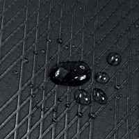 Texture différente 0.65mm noir gaufré Faux synthétique PU matériau tissu d'ameublement en cuir PU en ligne pour les matériaux de meubles