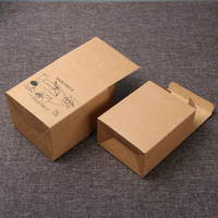 Boîtes en papier kraft carrées avec logo personnalisé pour les petites entreprises, emballage cadeau recyclable, accessoires de ruban, avions, artisanat