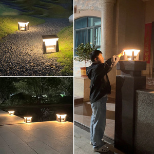 IP67 Weather-Resistant Outdoor Solar Lamp Square LED Garden Lights for Landscape & Lawn Yard Pillar Design - Product Image 4
