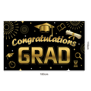 Impermeable al por mayor <span class=keywords><strong>Cuarentena</strong></span> Banner Fondo Felicitar Graduación Temporada Fiesta Decoración Diseño colgante Bandera decorativa - Product Image 2