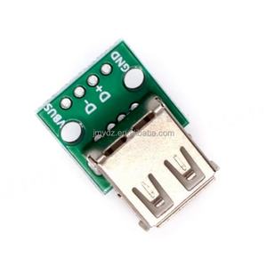 USB 2.0 Female Socket Head DIP 4pin Adapter Board Soldered Mobile <b>Phone</b> Power Data <b>Cable</b> - Product Image 1