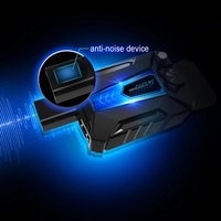 Grosir Laptop Gaming Notebook Cooling Pad Mute Air Extracting Kipas Pendingin Radiator Panas Turbo dengan Kabel USB