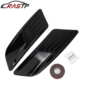 RASTP Hood Faux Air Vent 41.5cm Black Carbon Fiber Pattern <b>Car</b> <b>Decorative</b> Vent Cover for Auto Styling - Product Image 5