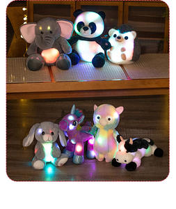 Хит продаж ко Дню святого Валентина 2026: светящиеся игрушки OEM/ODM — плюшевые мишки, панды, единороги, дельфины, светящиеся в темноте - Product Image 2