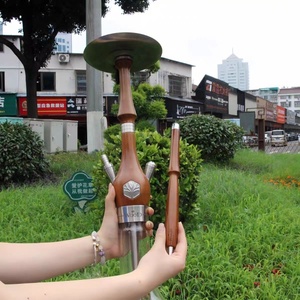 Venta al por Mayor de Fábrica, Cachimba Mr <span class=keywords><strong>Wookah</strong></span> de 63 cm, Alta Calidad, Hecha en Polonia, Acero Inoxidable y Madera, Versión Original, Juego de Cachimba - Product Image 6